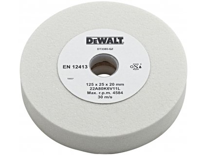 DeWALT DT3385 brusný kotouč bílý, 125 x 20 x 25 mm, zrnitost 80