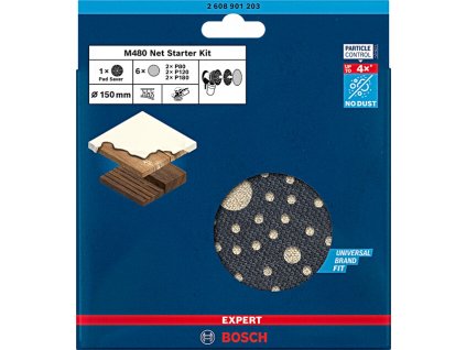 BOSCH EXPERT M480 startovací set 150mm brusných síťovin pro excentrické brusky