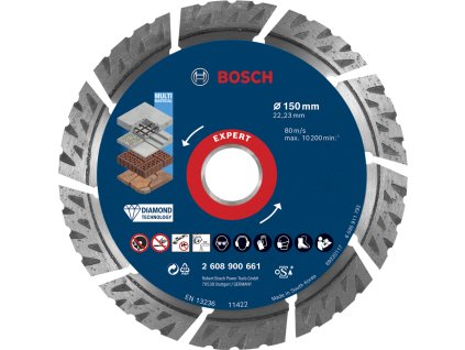 BOSCH Expert 150x22,23mm diamantový řezný kotouč MultiMaterial (2,4 mm)