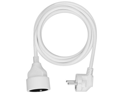 93163 solight ps03 prodluzovaci kabel spojka 1 zasuvka 3m 3 x 1mm2 bila