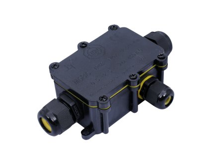 93490 solight ww004 vodeodolna propojovaci krabicka ip68 1x vstup 2x vystup 5 9 9 12mm max 2 5mm2