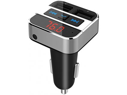 94507 6 solight bt02 bt02 fm transmitter s bluetooth pripojenim do auta 2x usb handsfree