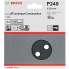BOSCH F355 (P240) 125mm velmi jemný brusný papír Best for Coatings+Composites, 5 ks