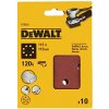DEWALT brusný papír na suchý zip 115x115 mm | P120 | 10 ks