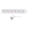 93466 solight pp60 prodluzovaci privod 6 zasuvek bily 1 5m