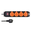 94618 solight pp333 prodluzovaci privod ip44 4 zasuvky gumovy kabel vypinac venkovni 5m