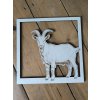 Dřevěný obraz - Koza