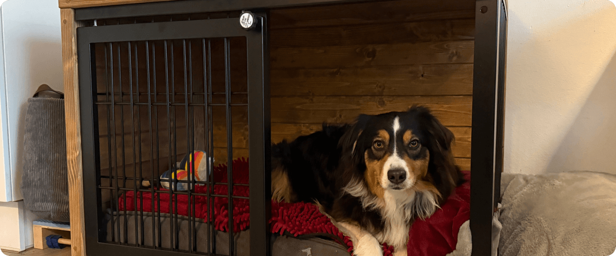 Klece pro psy s posuvnými dveřmi