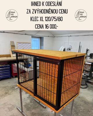 IHNED K ODESLÁNÍ 🔥 Velká interiérová klec XL (120 × 75 × 80 cm) za zvýhodněnou cenu 16 000 Kč. Ideální pro větší pejsky –...
