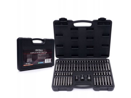 37384 4 zestaw bitow koncowek bity torx spline imbus ribe 75 sztuk walizka kd10954