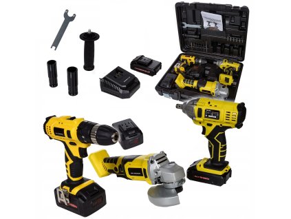 vyr 456Sada aku naradi 2 baterie 24V sroubovak uhlova bruska razovy utahovak SR 028 BOXER