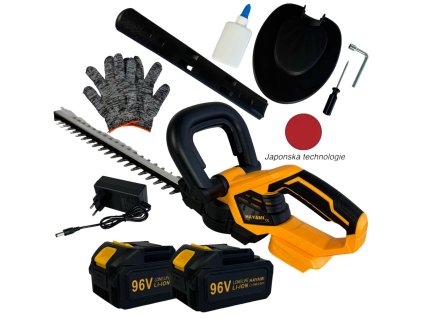 0031566 aku nuzky na zivy plot hayami 2 nahradni baterie 96v dlouha lista 500mm nabijecka a kompletni prislu