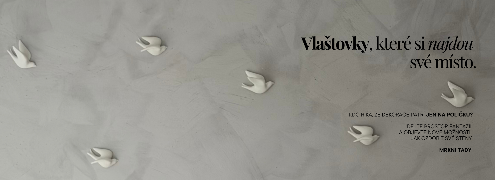 Vlaštovky na stěnu