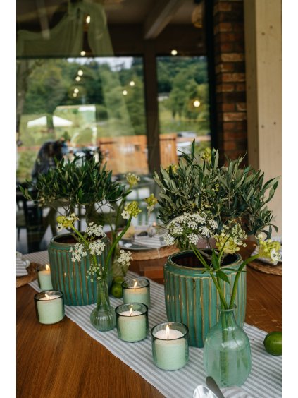 Pronájem zelených skleniček