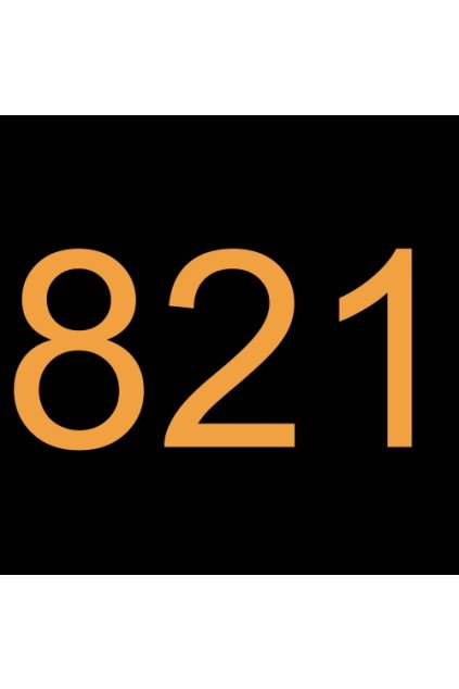 N208773 VÝKONNOSTNÍ ŠTÍTEK 821