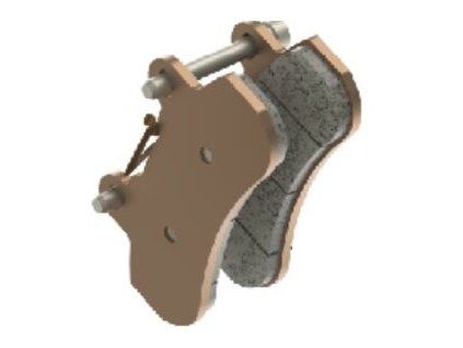 Sada brzdových destiček - pravé