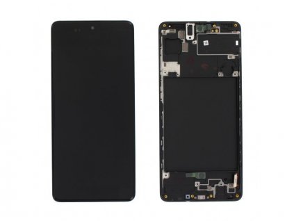samsung galaxy a71 a715 lcd touch frame black serv