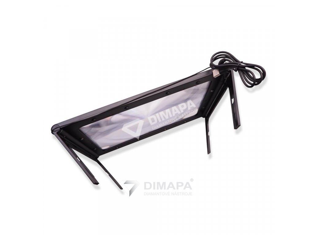 Čtecí lupa A4 USB, LED osvětlení 2.5x zvětšení DIMAPA