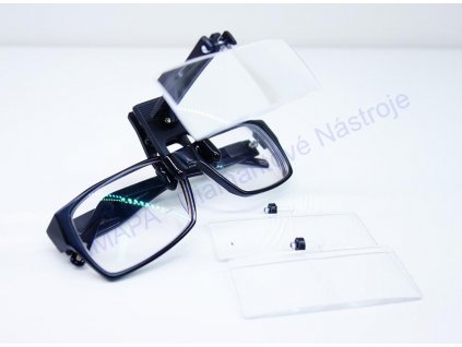 Binokulární lupa na brýle 3x čočka vyměnitelná