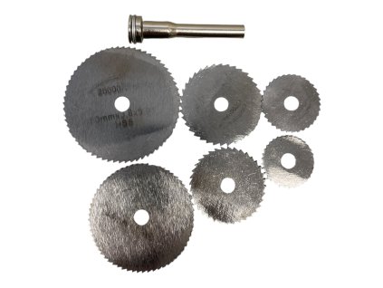 HSS pilové kotouče pro Dremel 6ks / dřík 6 mm