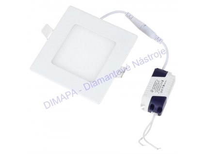 LED panel ČTVERCOVÝ 170x170x20 mm vestavný, světlo zápustné do podhledů