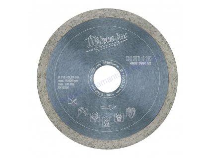 230 mm Diamantový dělicí kotouč DHTi Milwaukee