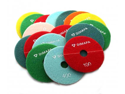 125 mm Kotouče pro leštění - 16ks (mokré leštění)