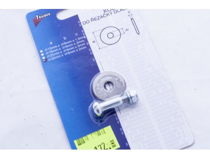 Řezací kolečko 22 x 6 x 2 mm