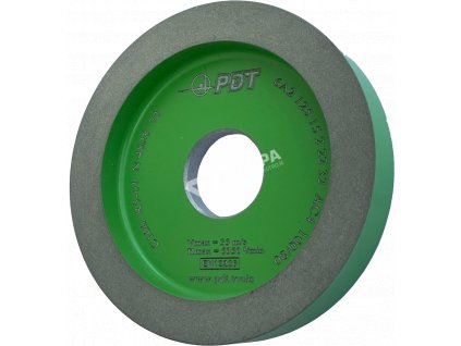 Diamantový brusný kotouč nástrojový 6A2 D100 W10 X10 T24 H20 - PDT