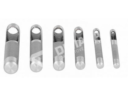 Sada děrovačů, 6 ks, č. 5, 6, 8, 10, 11, 12,5mm