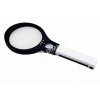Ruční MAXI lupa 330mm 4/10x zvětšní LED / UV světlo