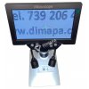 HD digitální mikroskop s 7" LCD panelem, Akumulátor, 2x LED, SD