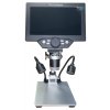 HD digitální mikroskop s 7" LCD panelem, Akumulátor, 2x LED, SD