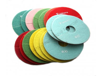 180 mm Kotúče na leštenie - 16ks (mokré leštenie)