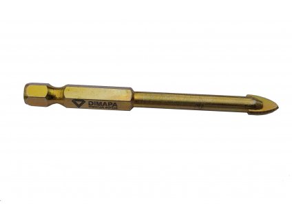 3381 4 mm vrtak do skla s titanovym povlakem dimapa