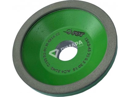 Diamantový brúsny kotúč nástrojový 12A2 D100 W10 X5 T34 H20 - PDT (Zrnitosť US ANSI #170 // FEPA D107 // Ukraine DSTU 100/80)