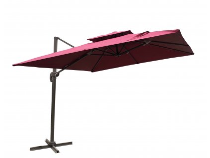 3x3M ROMA umbrella red