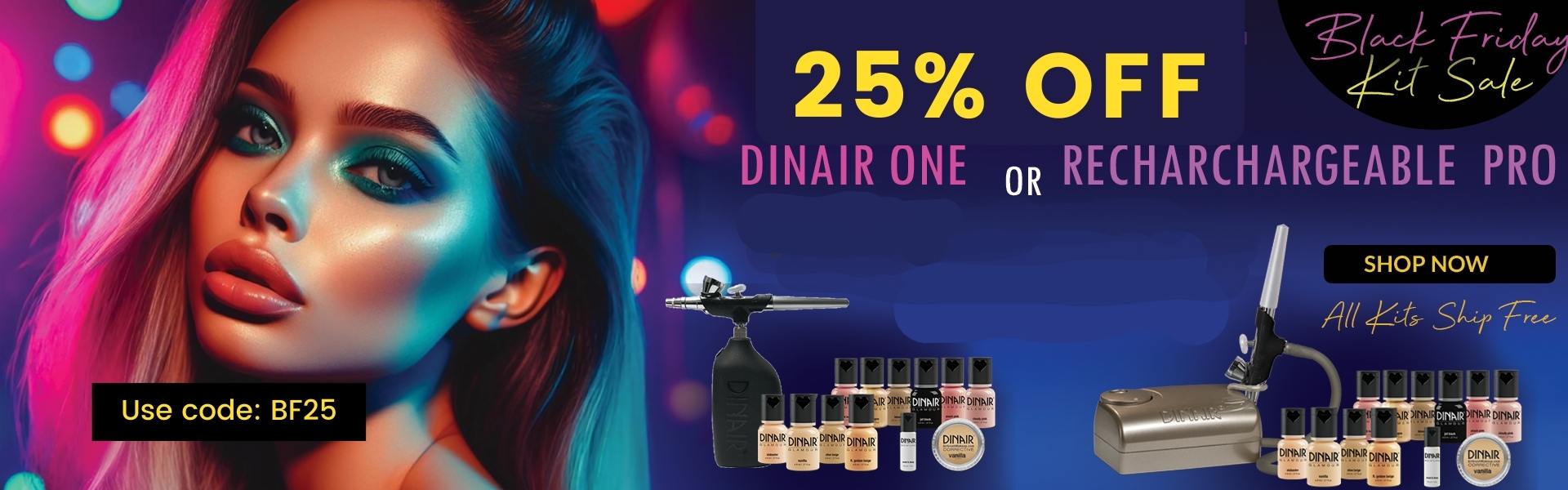 Dinair Black Friday 2025 - airbrush kit