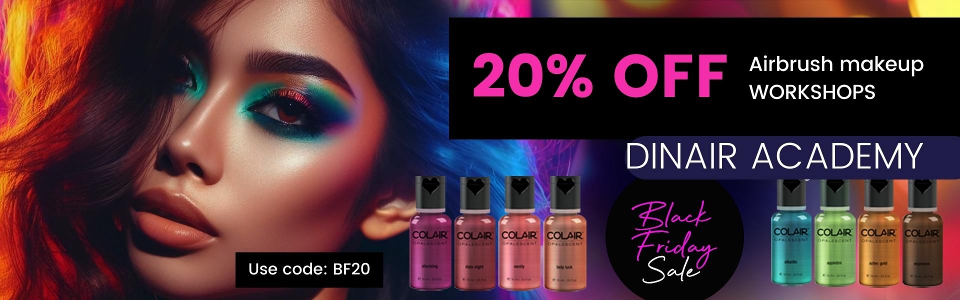 Dinair Black Friday 2025 - airbrush workshops
