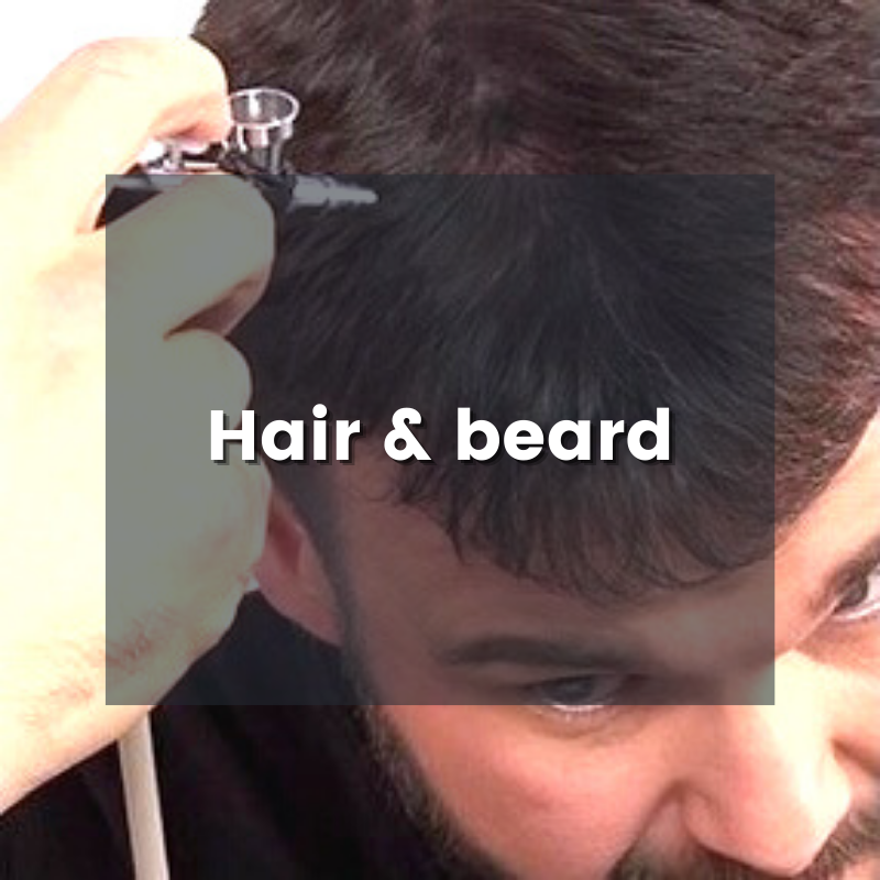 Dinair hair and beard