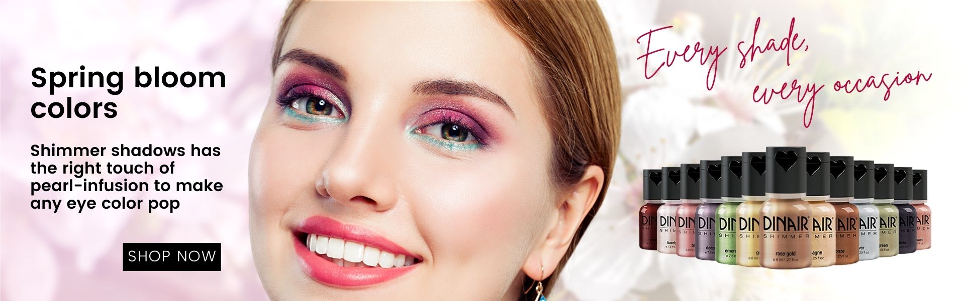 Dinair Shimmer eyshadows