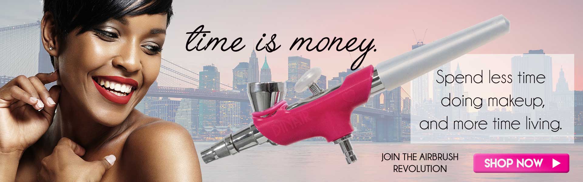 Airbrush make-up ušetří peníze