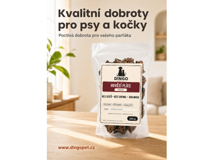 Hovězí plíce 100g - sušený pamlsek pro psy