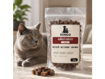 Kuřecí kostky 50g - sušené maso pro psy