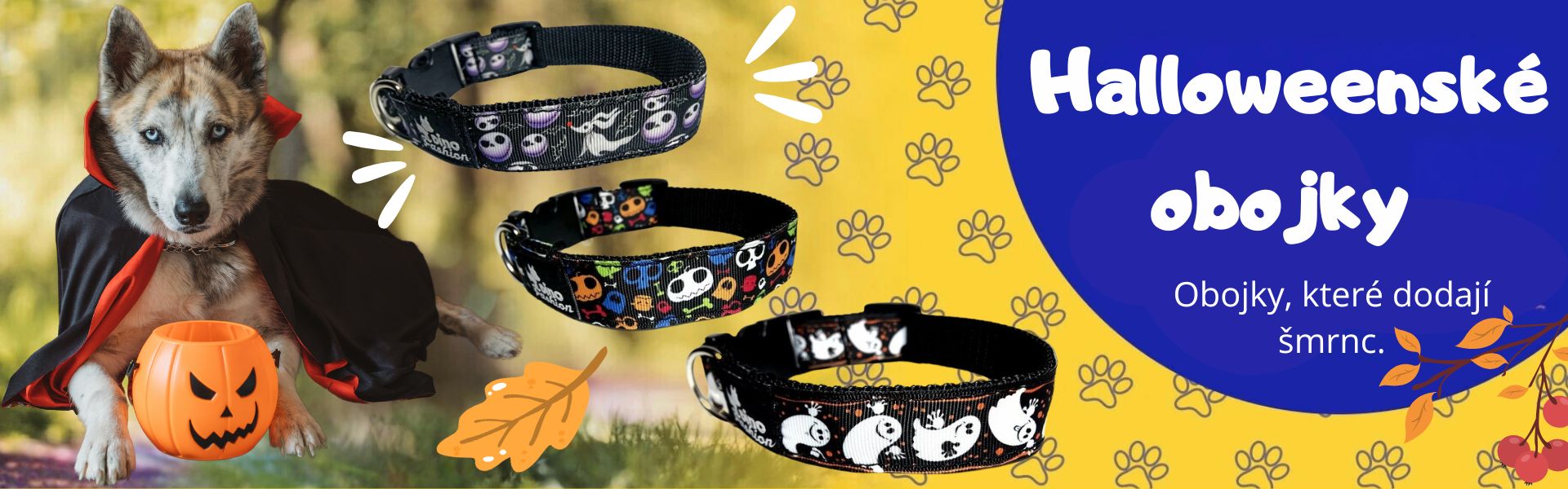 Halloweenské obojky