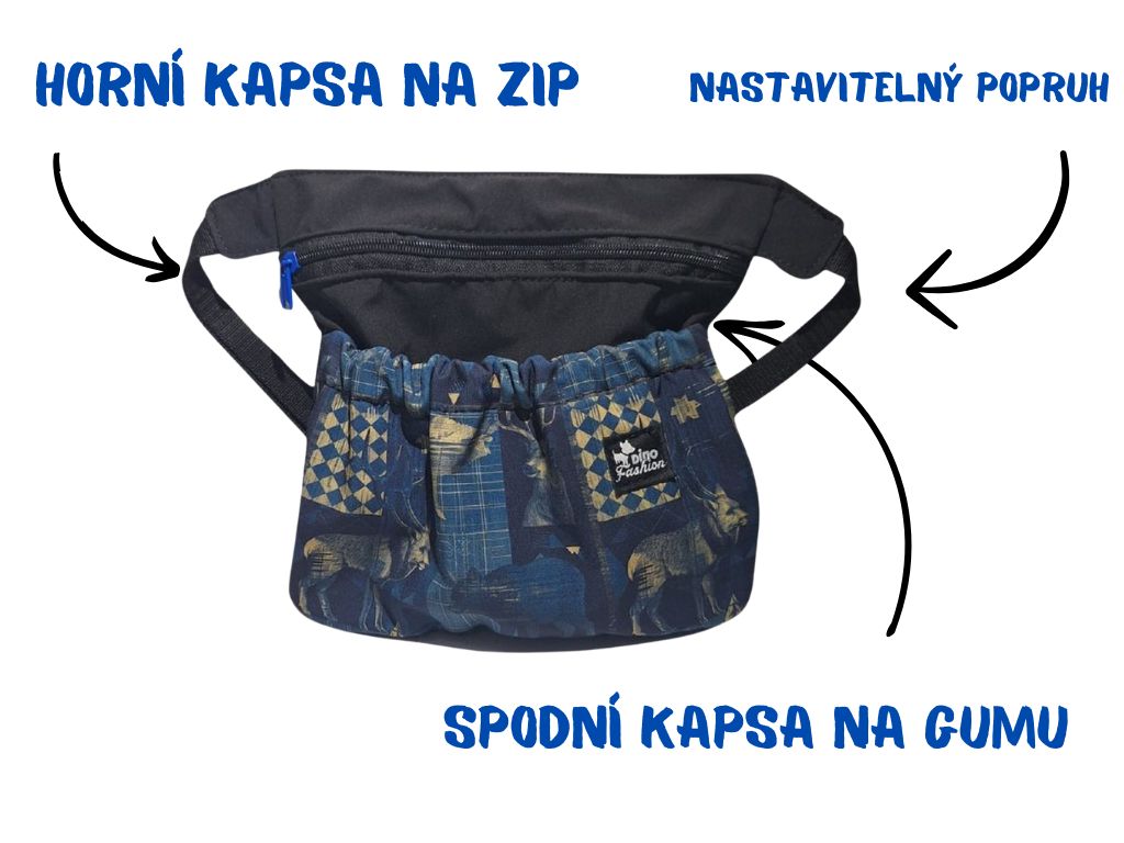 Pamlskovnik okolo pasu Dinofashion