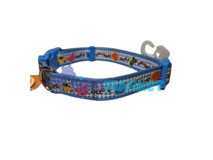 Obojek DOG SQUARE modrý 35 - 50 cm  (1ks)