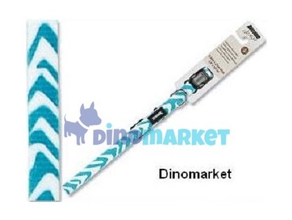 Obojek nylonový Zebra modrý 25 - 41 cm
