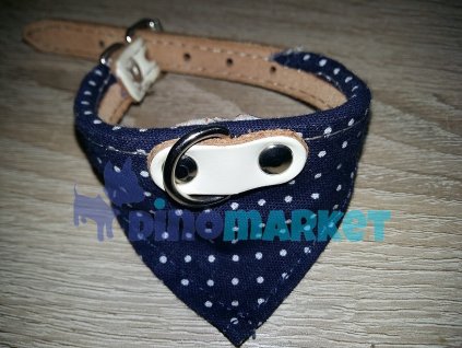 Obojek s šátkem kůže 10mm/22cm