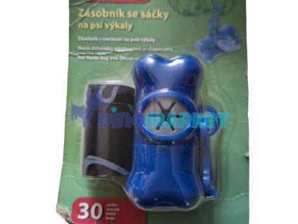 Plast.zásobník na sáčky na trus tvar KOST